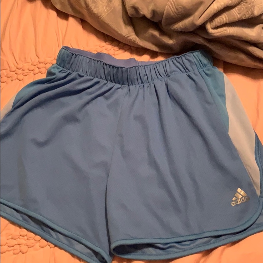 Blue Adidas Soccer Shorts